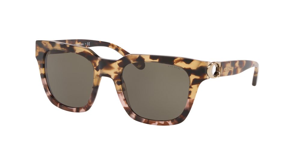 Coach L1029 HC8240F Sunglasses 55583-52 - , Smoke Solid Lenses