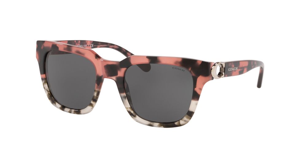 Coach L1029 HC8240F Sunglasses 556087-52 - , Dark Gray Solid Lenses