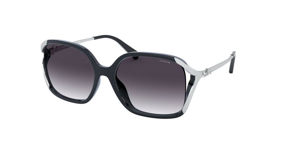 Coach L1116 HC8280U Sunglasses 55718G-57 - , Light Gray Gradient Lenses