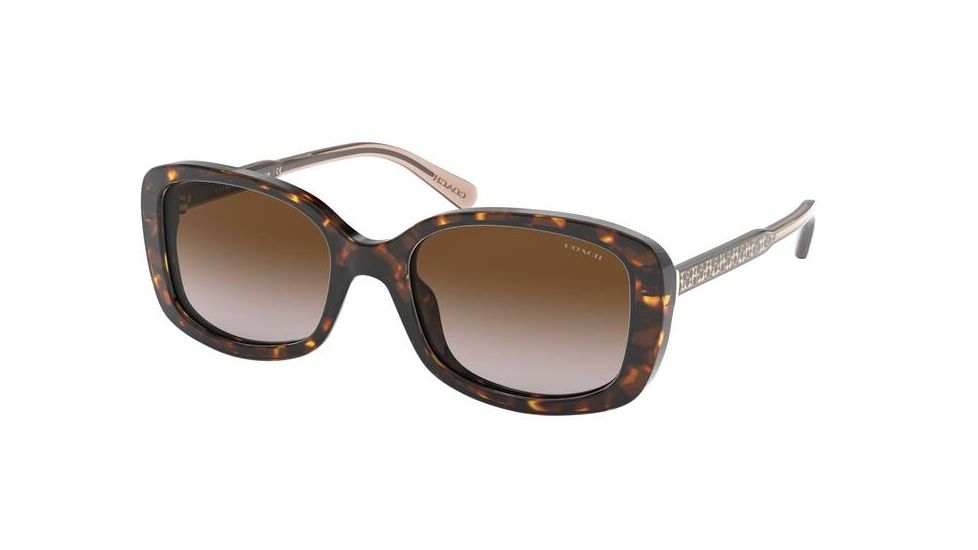 Coach L1121 HC8278F Sunglasses 512013-55 - , Brown Gradient Lenses