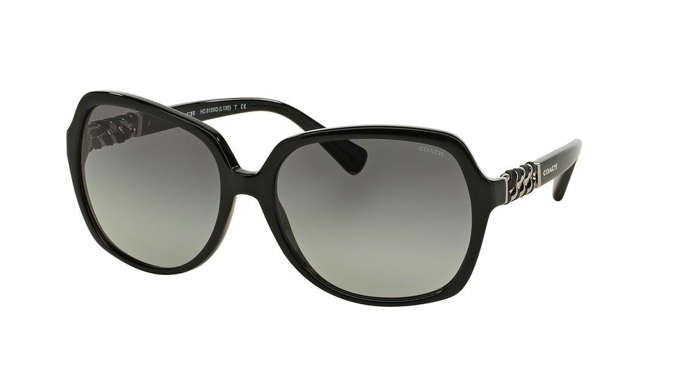 Coach L130 HC8155Q Progressive Prescription Sunglasses HC8155Q-500211-59 - Lens Diameter 59 mm, Frame Color Black