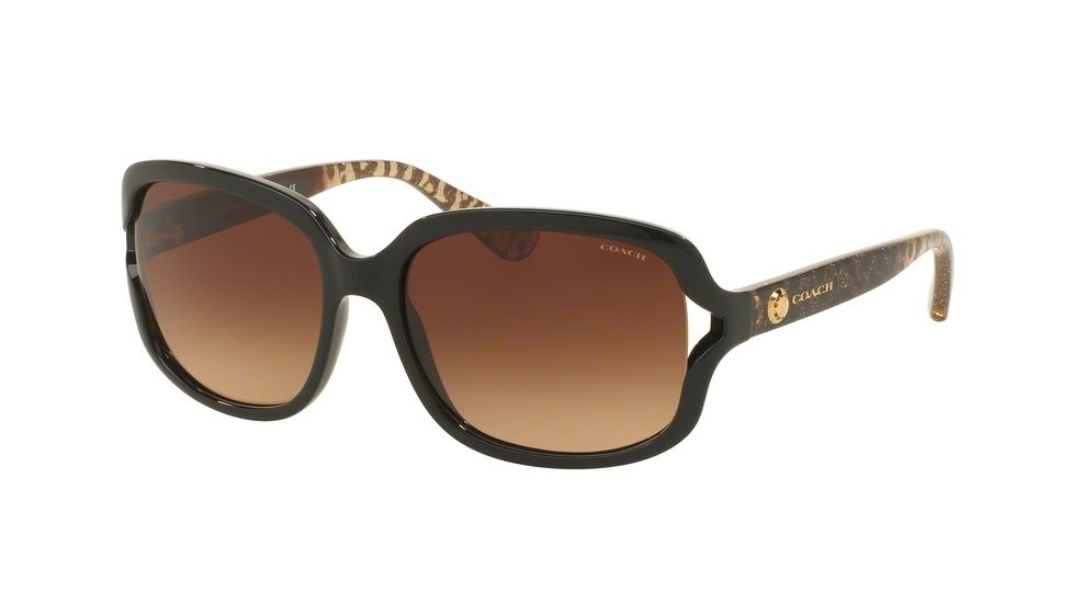 Coach L149 HC8169 Single Vision Prescription Sunglasses HC8169-535313-57 - Lens Diameter 57 mm, Frame Color Black/Wild Beast