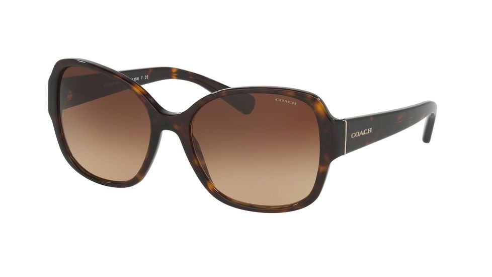 Coach L154 HC8166 Single Vision Prescription Sunglasses HC8166-512013-58 - Lens Diameter 58 mm, Frame Color Dark Tortoise