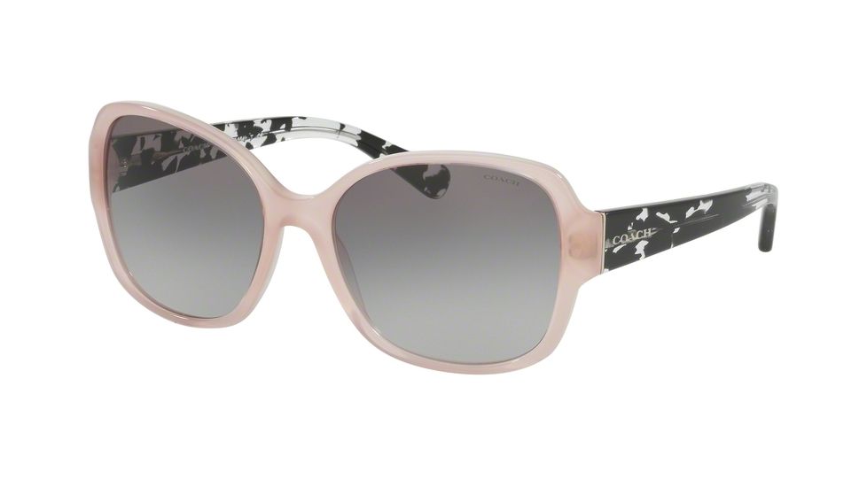 Coach L154 HC8166 Single Vision Prescription Sunglasses HC8166-535011-58 - Lens Diameter 58 mm, Frame Color Blush/Black Crystal Mosaic