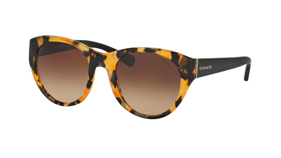 Coach L155 HC8167 Bifocal Prescription Sunglasses HC8167-535913-52 - Lens Diameter 52 mm, Frame Color Honey Mosaic/Black