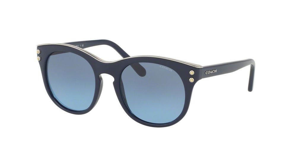 Coach L1611 HC8190 Single Vision Prescription Sunglasses HC8190-542217-51 - Lens Diameter 51 mm, Frame Color Navy