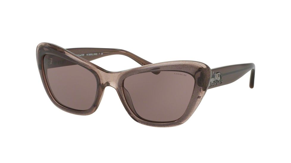Coach L1632 HC8205 Single Vision Prescription Sunglasses HC8205-54477N-56 - Lens Diameter 56 mm, Frame Color Dirty Lilac