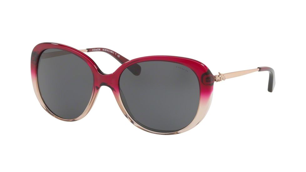 Coach L1651 HC8215 Single Vision Prescription Sunglasses HC8215-547387-57 - Lens Diameter 57 mm, Frame Color Red Sand Gradient