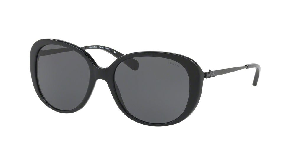 Coach L1651 HC8215 Single Vision Prescription Sunglasses HC8215-548287-57 - Lens Diameter 57 mm, Frame Color Black