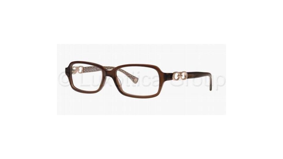 Coach VIRGINIA HC6018 Progressive Prescription Eyeglasses 5033-5115 - Dark Tortoise 
