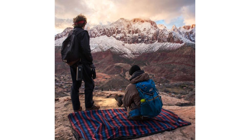 Coalatree Desert Sunset KachulaBlanket, Red/ Blue, 50 x 72 flat RED-BLUE-KAC-BLANKET-v2