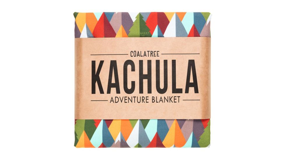 Coalatree Grandview Kachula  Blanket, Red/Orange/Blue/Green, 50 x 72 flat Grandview-kachula