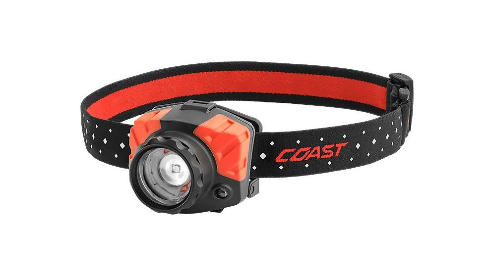 Coast FL85 Dual Color Pure Beam Focusing Headlamp CP 540 Lumens, Black, Clam 21328