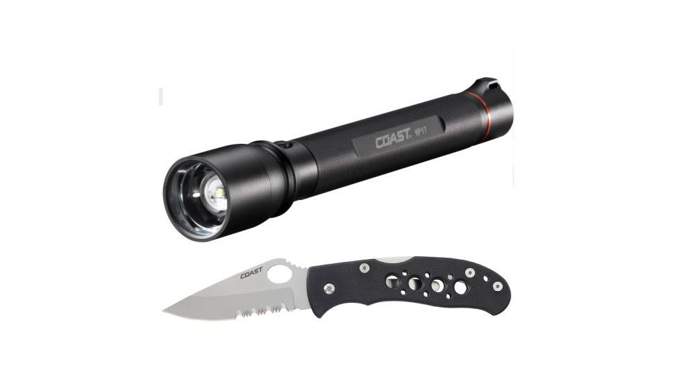 Coast HP17 Variable Power 575 Lumens Flashlight, Black 