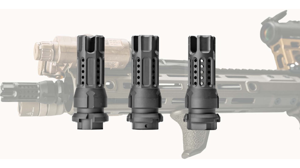 Cobalt Kinetics RCB-KM Dead Air Keymo Muzzle Brake, .30 Caliber, 5/8x24, Nitride, Black, CK-RCB-KM-762