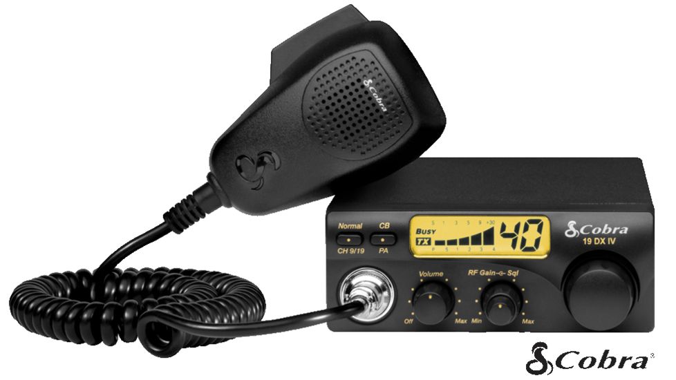 Cobra 40-CH Recreational CB W/ LCD DSP, Black/Gray, 19 DX IV