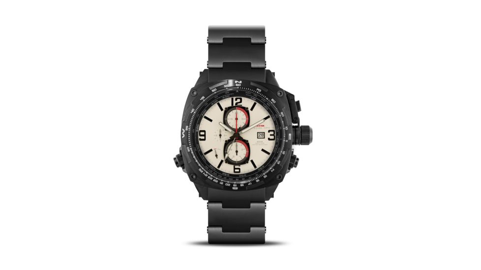 Cobra 47.5mm Black Titanium Case, Tan Dial, Titanium Band