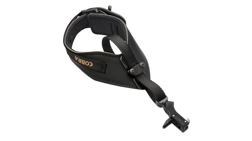 Cobra Archery Premier Moment Hook Infinite Adjust Leather, Black C-771BK