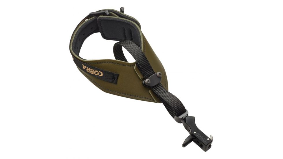 Cobra Archery Premier Moment Hook Infinite Adjust Leather, Olive Green C-771OG