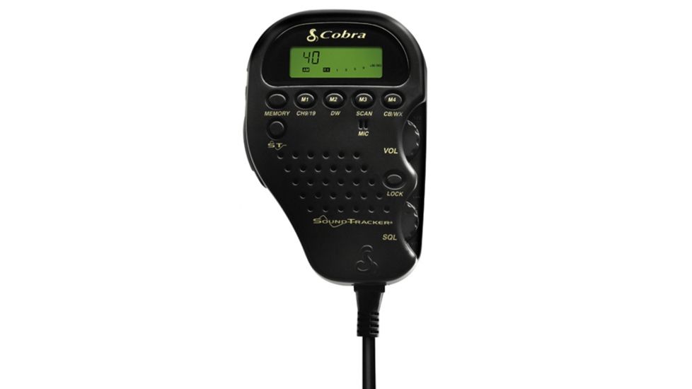 Cobra Compact/Remote Mount CB Radio with Weather and SoundTracker Noise Reduction System, Black/ Gray, C 75 WX ST