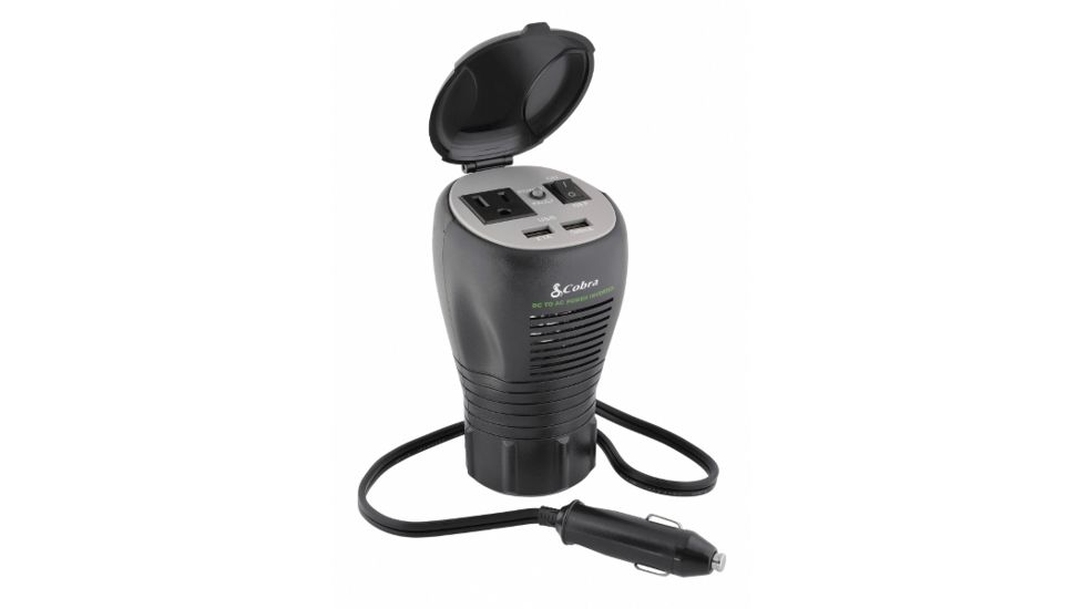 Cobra Cup-holder Design 200 Watt Power Inverter - 200 Wats, CPI290CH