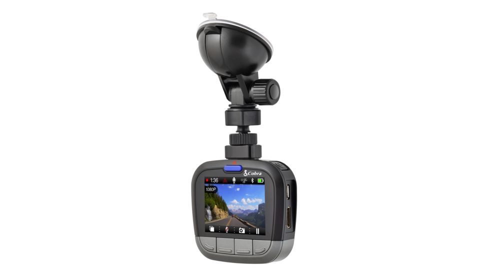 Cobra Dash Camera W/Bluetooth,Black/Gray, CDR855BT