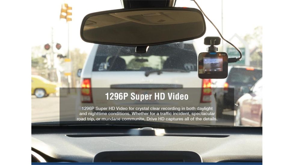 Cobra Dual View Dash Cam w/ Driver Alert System, Black, DASH2216D