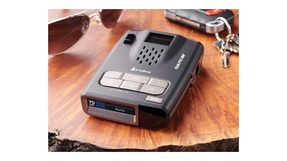 Cobra DualPro 360 Laser Radar Detector, Black Gun Metal, 0180011-1