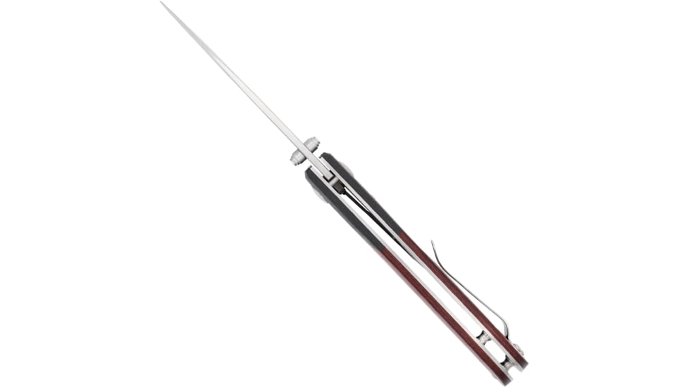 CobraTec Knives Baron Folding Knife, 3.25in, 154CM, Drop Point Blade, Carbon Fiber Handle, CTBRN