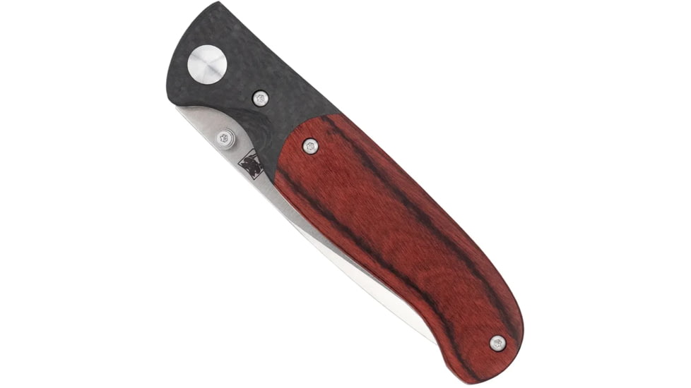 CobraTec Knives Baron Folding Knife, 3.25in, 154CM, Drop Point Blade, Carbon Fiber Handle, CTBRN