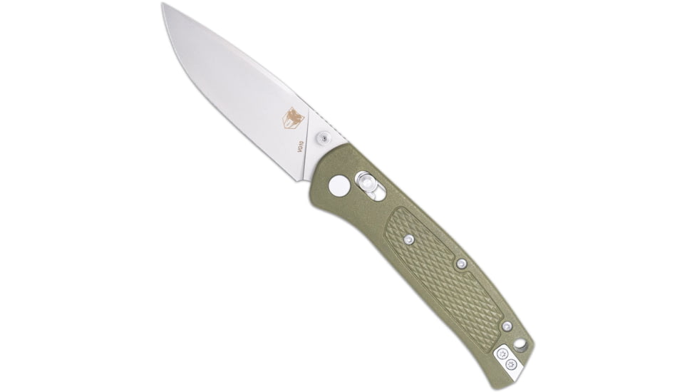 CobraTec Knives EDC Scout Bar Lock Folding Knife, 3.125 in, VG10, Drop Point, Grivory, OD Green Handle, CTSCTGRVODGBAR, 1410111