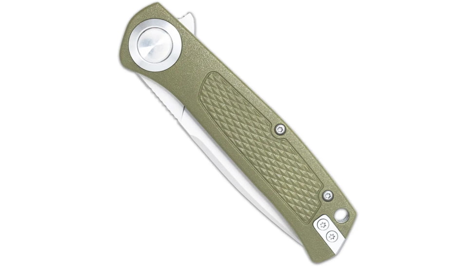 CobraTec EDC Scout Grivory Button Lock Folding Knife, OD Green, 1410109