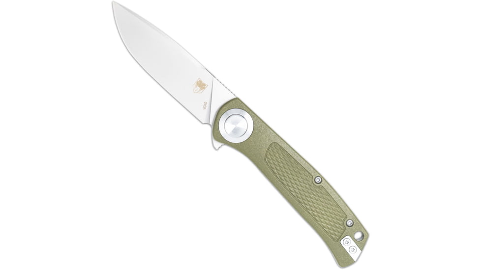 CobraTec EDC Scout Grivory Button Lock Folding Knife, OD Green, 1410109