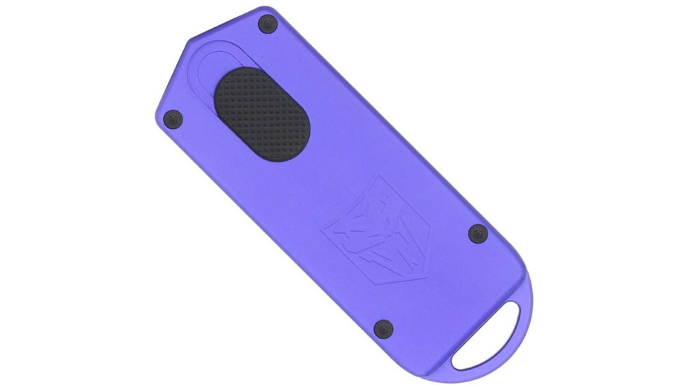 CobraTec Knives ASP 1.94 OTF Dagger Plain D2 Steel Blade, 3.31 Purple Aluminum Handle, CTASPPUR