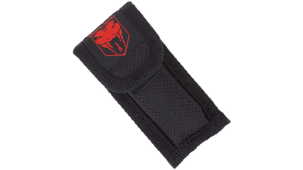 CobraTec Knives California 928SB OTF Knife, 1.75in, D2 Steel Blade, Drop Point Plain Blade, Black Anodized Aluminum Handle, CALI928SBBLKDNS