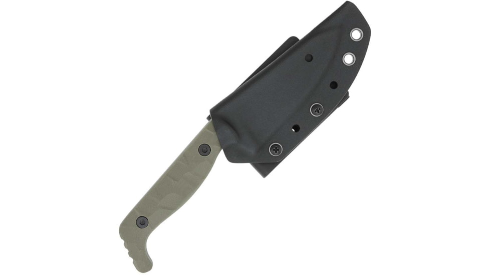 Cobratec Knives Cobratec Kingpin 4 Fixed Bld Od Green D2 Steel W/kdx Sheath