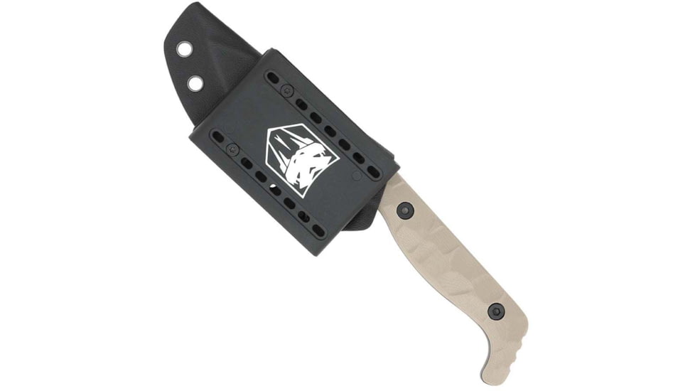 Cobratec Knives Cobratec Kingpin 4 Fixed Bld Tan D2 Steel W/kydex Sheath