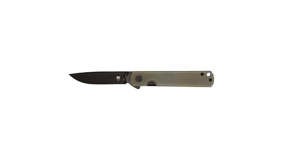 Cobratec Knives Cobratec Blackjack Folder 3 G-10 Black Titanium Brz Scales