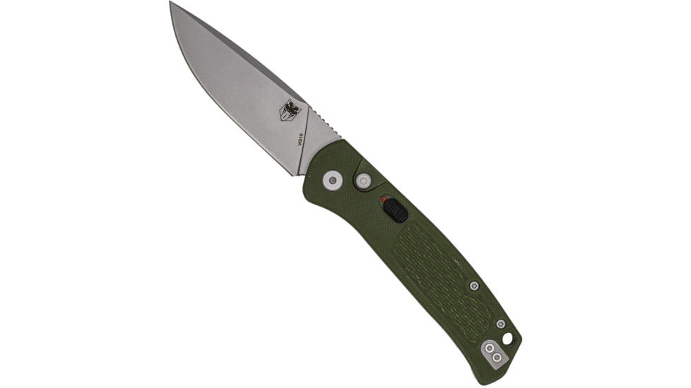 Cobratec Knives Cobratec Recon Push Button Auto 3.12 Od Green G10
