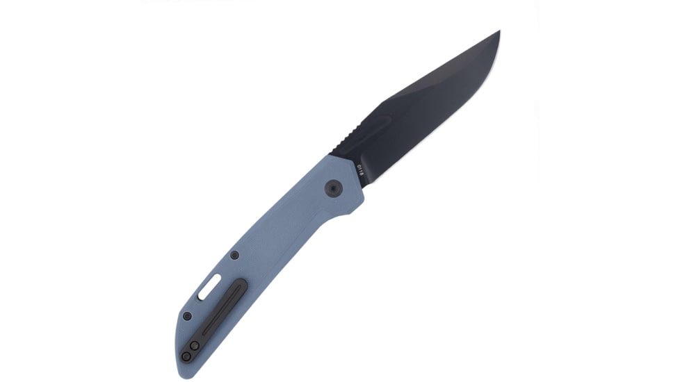 CobraTec Knives Naja Automatic Folding Knife, 3.5 in, D2 Steel, Drop Point, G-10, Slate Grey Handle, CTNAJSLGRY