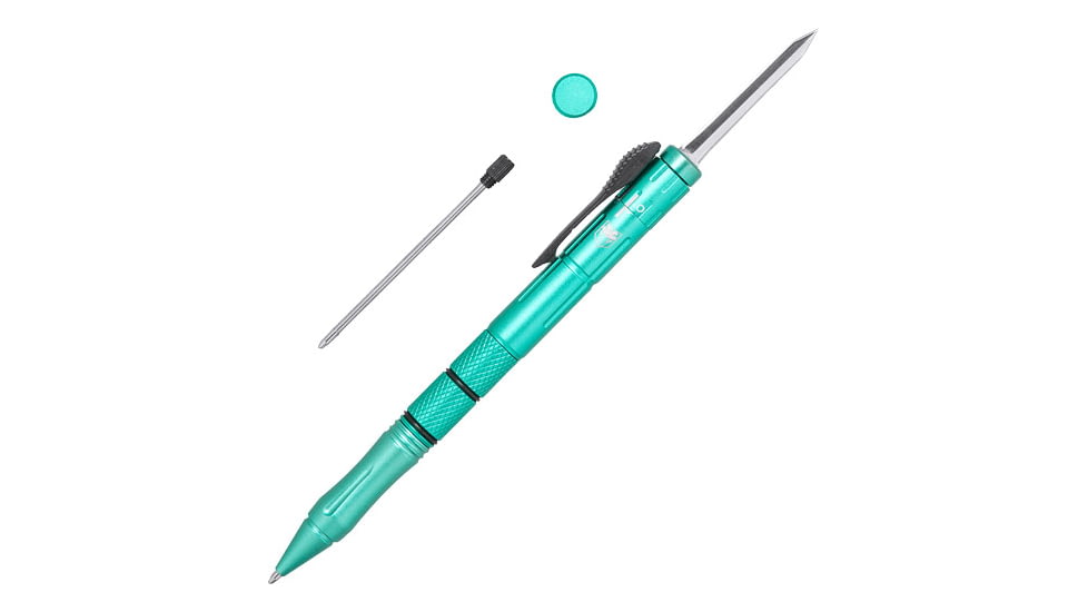 Cobratec Knives Cobratec Otf Pen Knife Tiffany Blue 1.75'' Blade W/black Ink