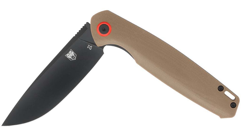 Cobratec Knives Cobratec Rath 3.5 Folder Brown D2 Black Blade