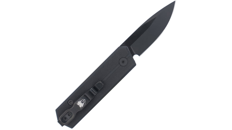 CobraTec Knives Stinger Folder 1.9in Folding Knife, 1.9 in Blade, D2, Black, CTSTRBLK