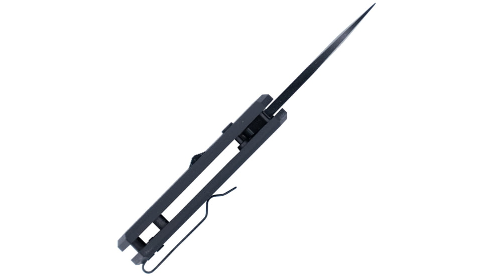 CobraTec Knives Stinger Folder 1.9in Folding Knife, 1.9 in Blade, D2, Black, CTSTRBLK