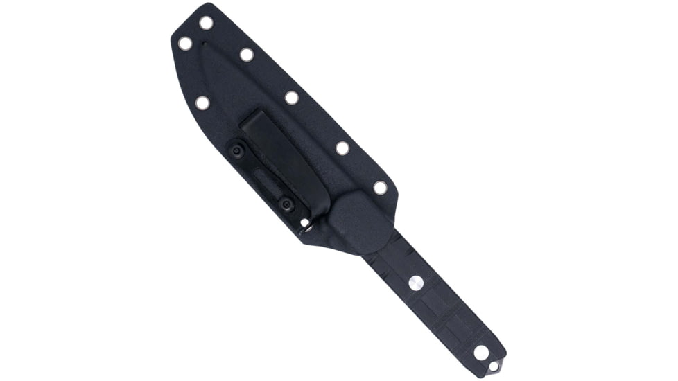 CobraTec Knives CTOWBLKDNS Outdoor Warrior 4.50 Fixed Drop Point Plain Stonewas