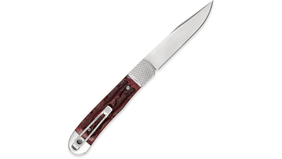 CobraTec Knives CTTHRRED Trapper Hidden Release 3.12 OTF Drop Point Plain Satin