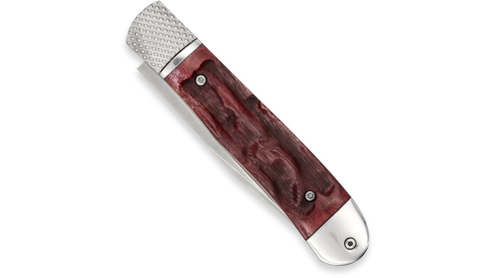 CobraTec Knives CTTHRRED Trapper Hidden Release 3.12 OTF Drop Point Plain Satin