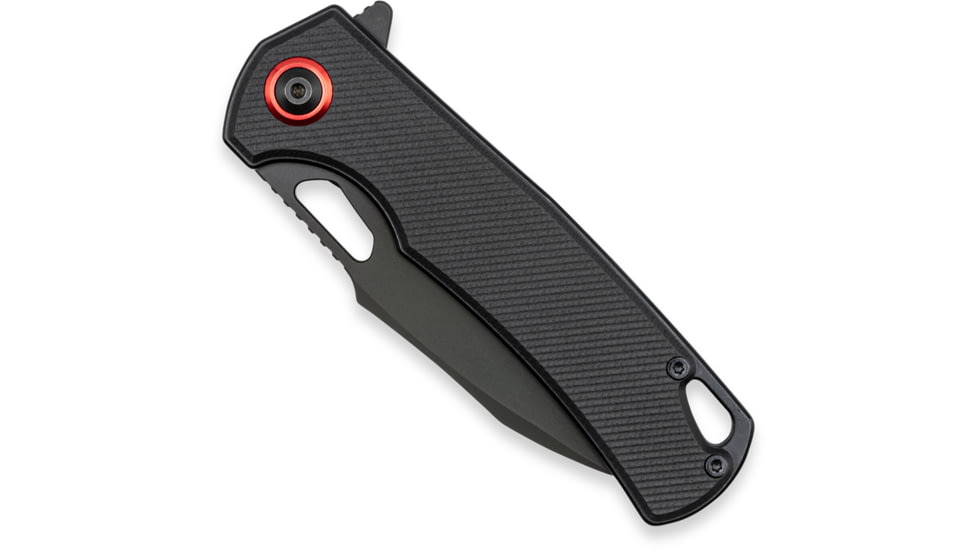 CobraTec Knives CTWOLVERINEBLK Gideon 3 Folding Plain Black Stonewashed D2 Steel Blade, 4.25 Black/Purple Aluminum Handle