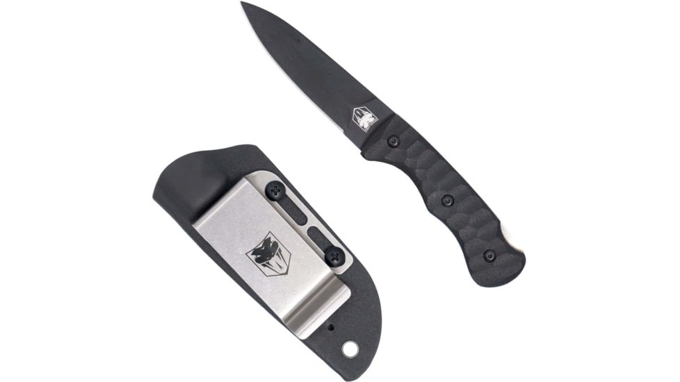 CobraTec Knives FG10PD Folding Push Dagger 2.88 Folding Dagger Plain Black D2