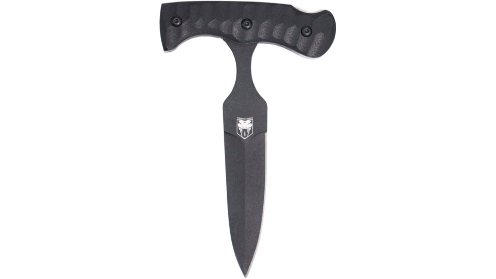 CobraTec Knives FG10PD Folding Push Dagger 2.88 Folding Dagger Plain Black D2